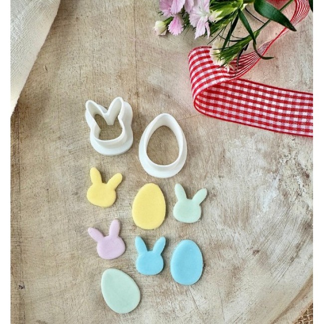 Taglia biscotto Mini coniglietti e tagliauova