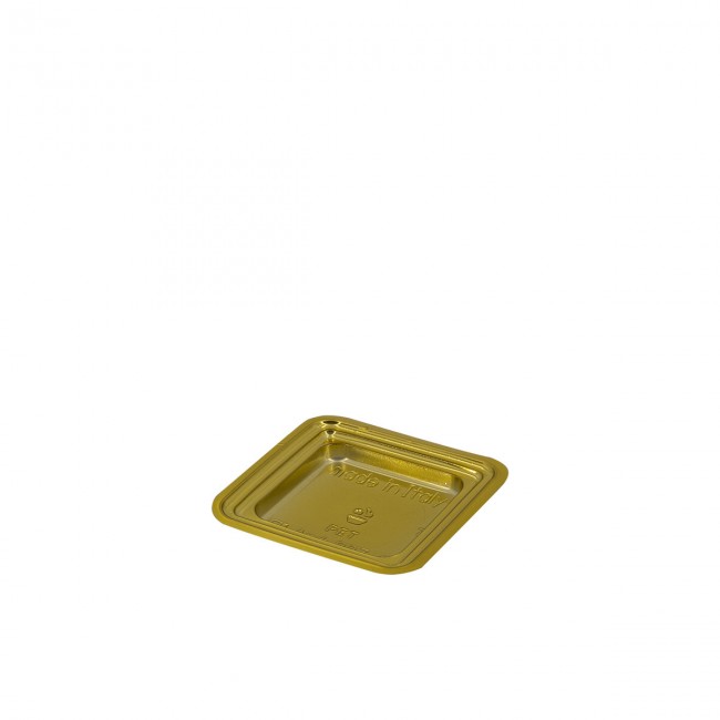 Vassoio quadrato oro 6x6cm da 100 pezzi