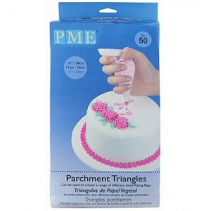 Sac à poche usa e getta Triangoli in pergamena Pk/50 (38mm / 15")