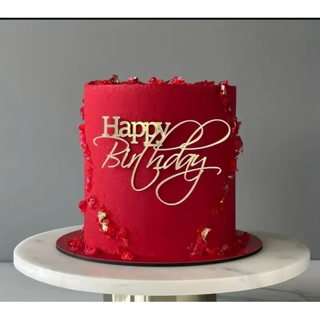 Scritta oro Happy Birthday 5 pezzi