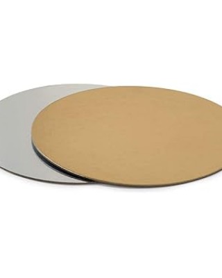 Sottotorta accoppiato oro/argento Diam.40