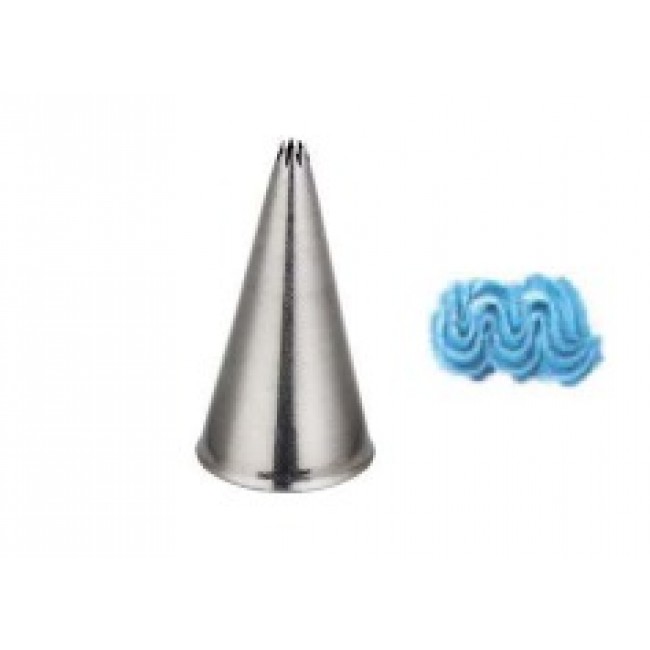 Beccuccio ACC. INOX FORO A STELLA FRANCESE MM. 10 SENZA BORDO