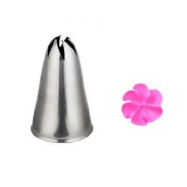 Beccuccio BOCCHETTA ACCIAIO INOX FORO A ROSA  DIAM. 6 SENZA BORDO