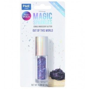Magic Sparkles, glitter iridescente commestibile – Fuori dal mondo (3 g)
