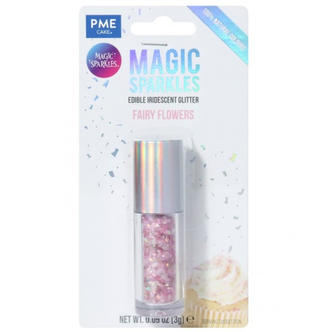 Magic Sparkles, glitter iridescente commestibile –  Fiori delle fate  (3 g)