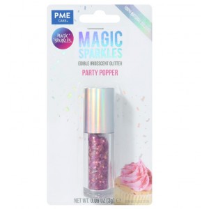 Magic Sparkles, glitter iridescente commestibile –  Coriandoli per feste (3 g)