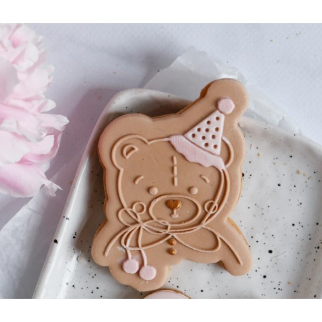 Stampo TEDDY WITH A BIRTHDAY HAT