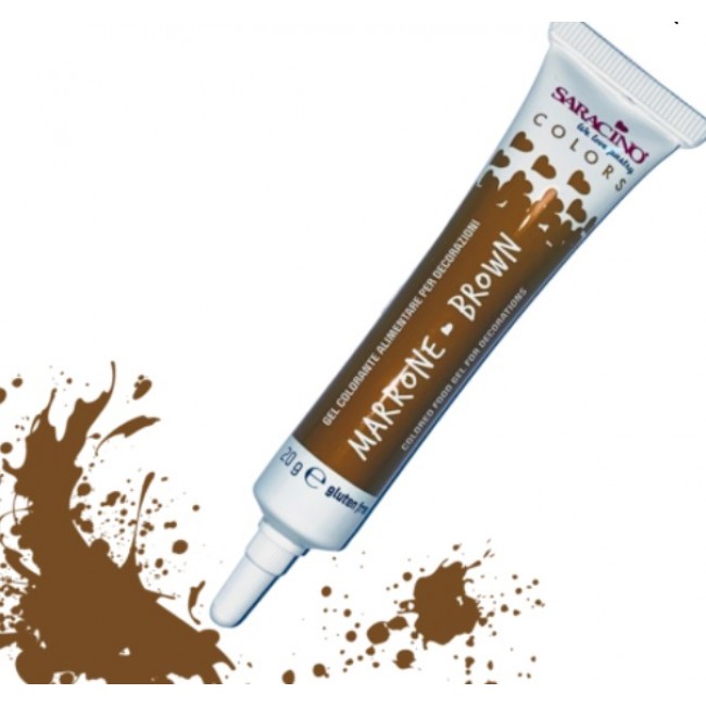 Colorante alimentare gel Marrone 20g