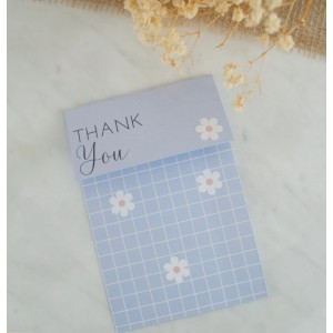 Buste per biscotti Bag topper - sweet blue daisy THANK YOU