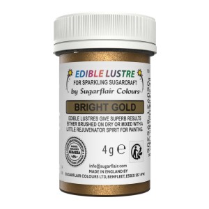 Colore Sugarflair Edible Lustre Bright Gold