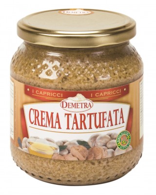 Crema tartufata chiara Capricci 550 gr. - Demetra