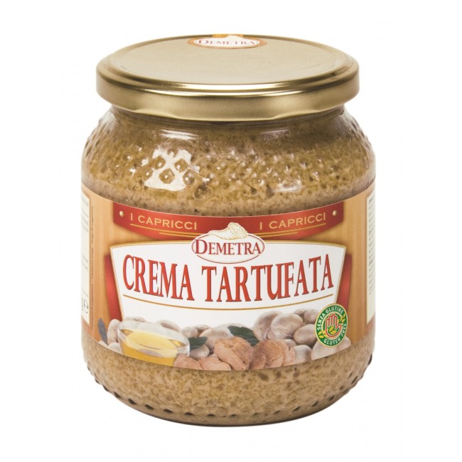 Crema tartufata chiara Capricci 550 gr. - Demetra