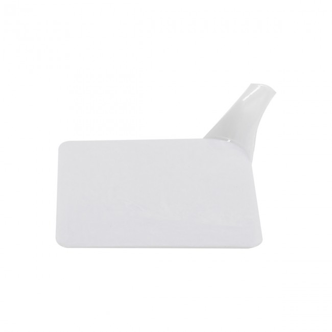 Vassoio bijou c/manico monoporzione 8x8 cm bianco e nero  confezione da 25 pz.