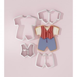 Taglia Biscotto pasta vestito Completo per bambino/a 