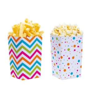 Confezione per patatine e popcorn Party Box Party  7x7x14cm 