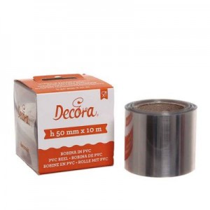 Bobina in PVC per alimenti Decora h 5 cm x 10 metri, non adatta alla cottura