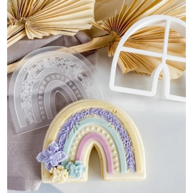 Taglia biscotto + timbro Arcobaleno