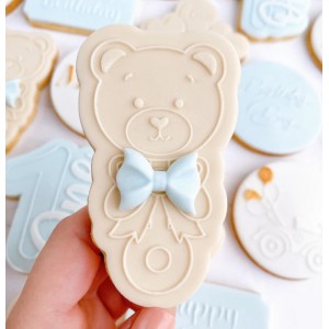 Taglia biscotto e timbro Orsetto con sonaglio