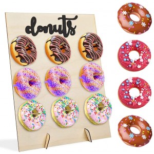 Espositore Donut Porta Ciambelle in Legno