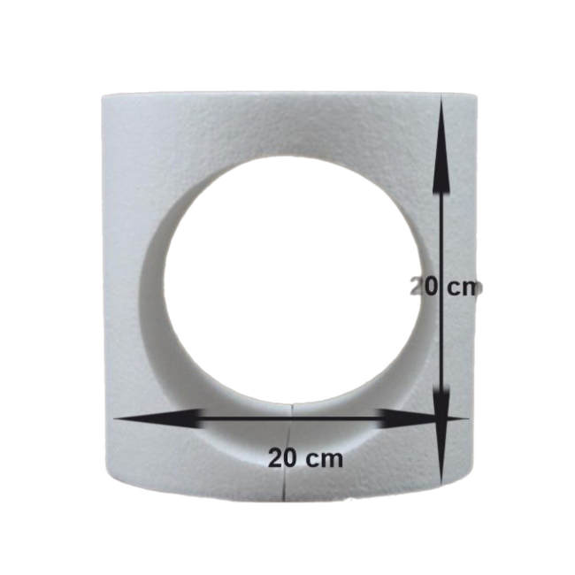 Polistirolo per torta tondo con ritaglio Rotondo 20