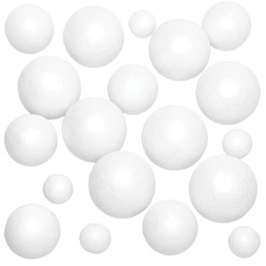 Set Sfere da 20 pezzi Diametro 3 Polistirolo 