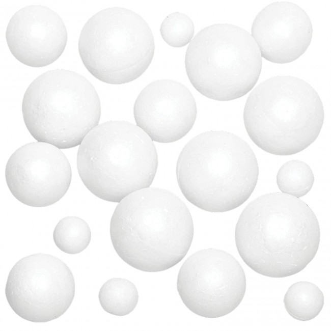 Set Sfere da 10 pezzi Diametro 6 Polistirolo