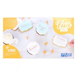 Alfabeto Fun Fonts - Cupcakes e Cookies Stamping Set