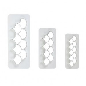 Stampo Geometric MultiCutter - Scala di pesce, Set di 3