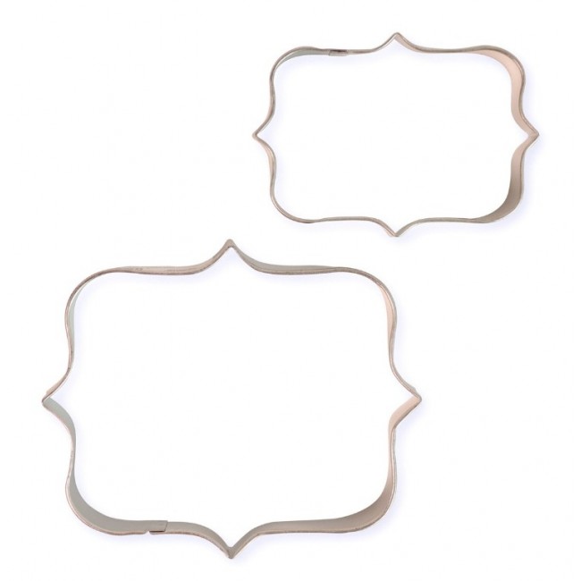 Stampo Cookie & Plaque Cutter Style 1 - Set di 2 Stampo Cookie & Plaque Cutter Style 1 - Set di 2