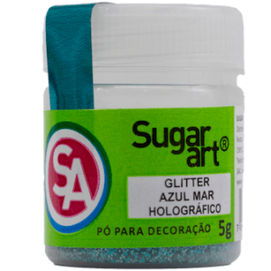 Glitter Decoracao 3D Azul Mar 5 gr