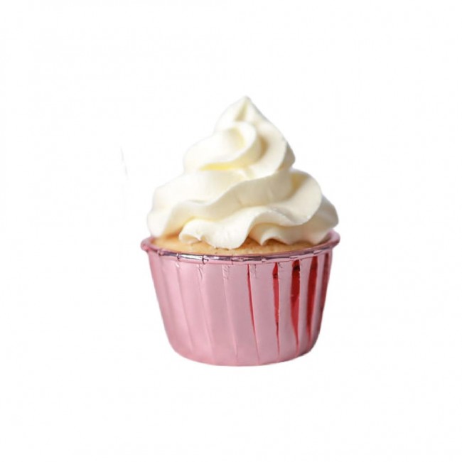 Pirottino per cupcake e muffin  Rosa Gold 24 pezzi
