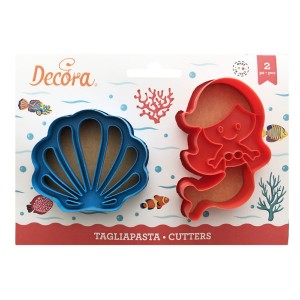 Set di 2 tagliapasta in plastica Sirena