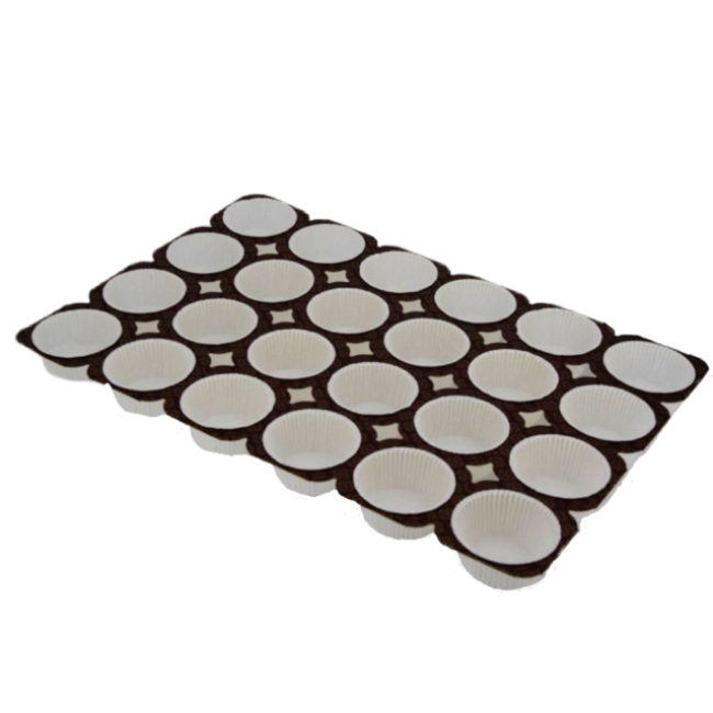 Teglia pirottino muffin da forno confezione da 3x24 pz