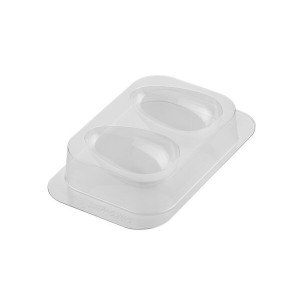 SMILING EGGS - KIT 2 THERMOFORMED MOULDS FOR CHOCOLATE 82X77 H 107 MM