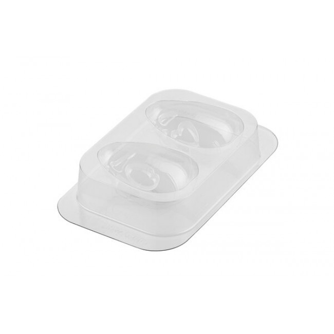 SMILING EGGS - KIT 2 THERMOFORMED MOULDS FOR CHOCOLATE 82X77 H 107 MM