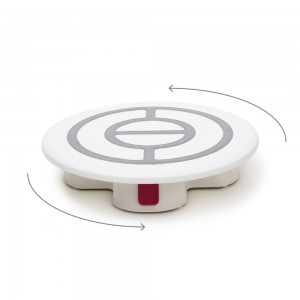 Piatto giratorta con base e blocco