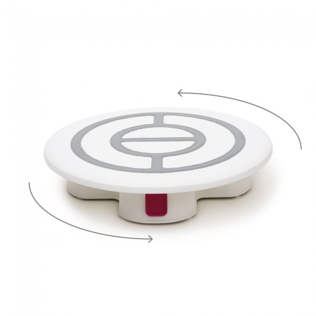 Piatto giratorta con base e blocco