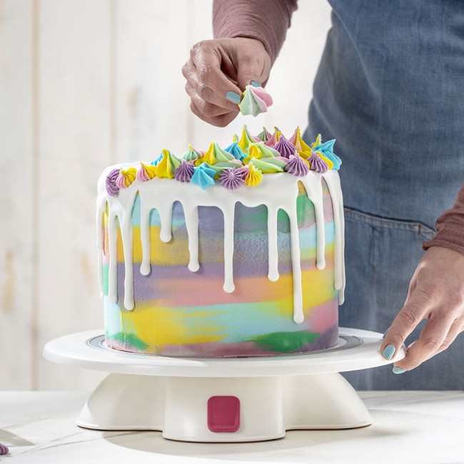 Piatto giratorta con base e blocco