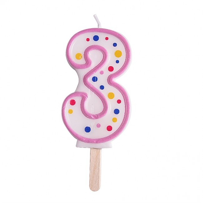Candele - Numero rosa