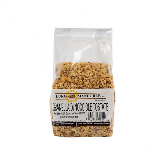 Granella di nocciole tostate Italia confezione gr 200