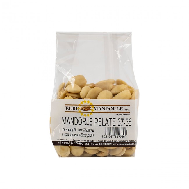 Mandorle pelate 37/38 Sicilia gr.200