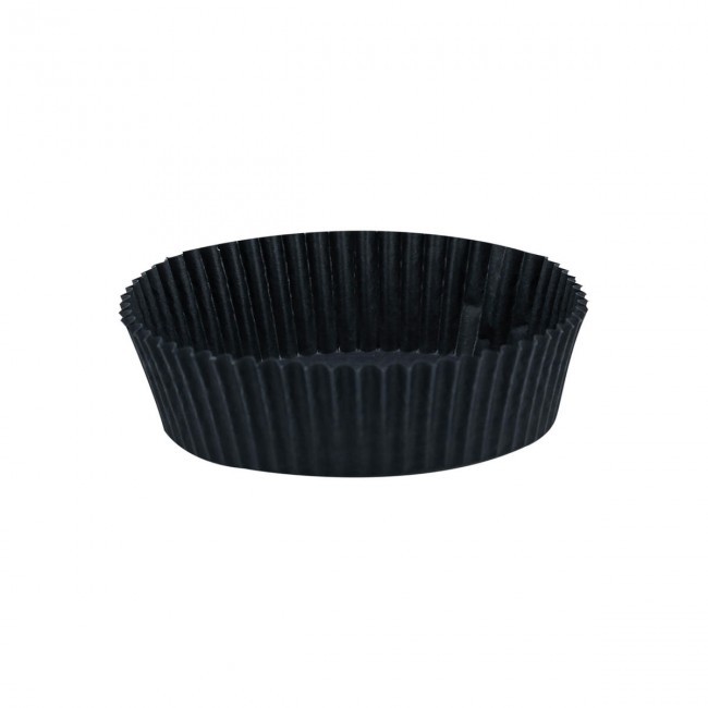 Pirottino nero di carta da forno 70x22,5 mm confezione 500 pz.
