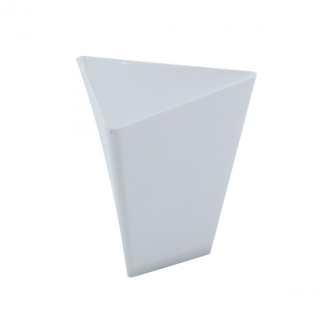 Coppette Triangolo in plastica da 70cc bianca nera e trasparente confezione da 25 pz.