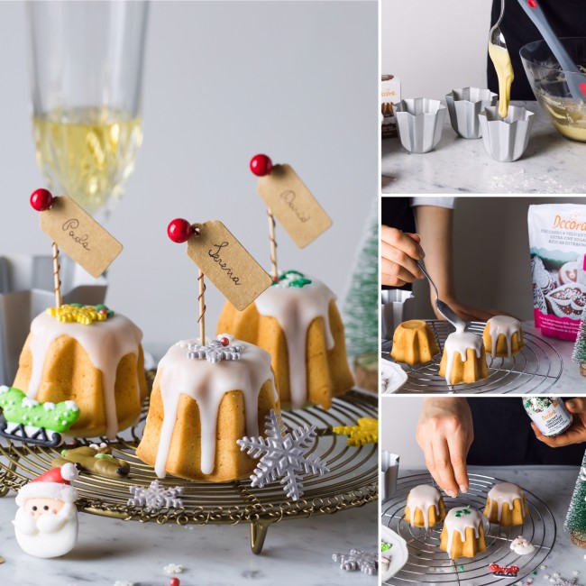 Stampi pandoro da 70 gr blister da 3 pezzi