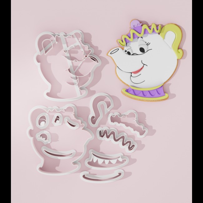Beauty and the Beast Inspired Cookie Cutter – Mrs. Potts