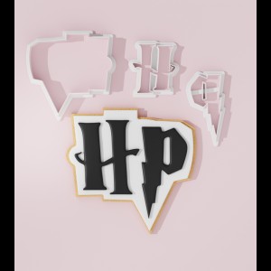 Taglia biscotto Timbro Harry Potter Inspired Logo Taglia biscotto Timbro Harry Potter Inspired Logo