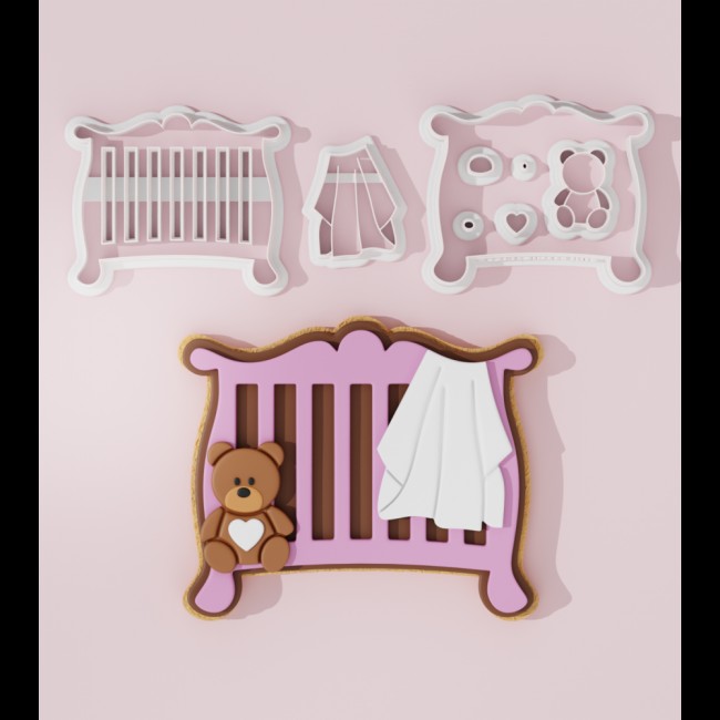 Baby Bed Cookie Cutter