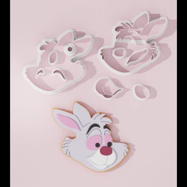 Tagliabiscotti Alice nel Paese delle Meraviglie - Coniglio Tagliabiscotti Alice nel Paese delle Meraviglie - Coniglio