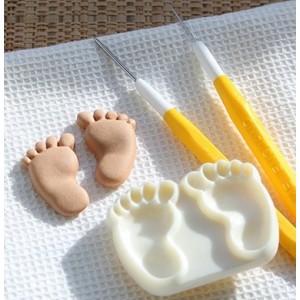 Stampo in Silicone Set di 2 piedi per bambini