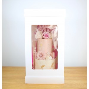 Scatola Super per torta monumentale Bianca  26x26cm  H 51
